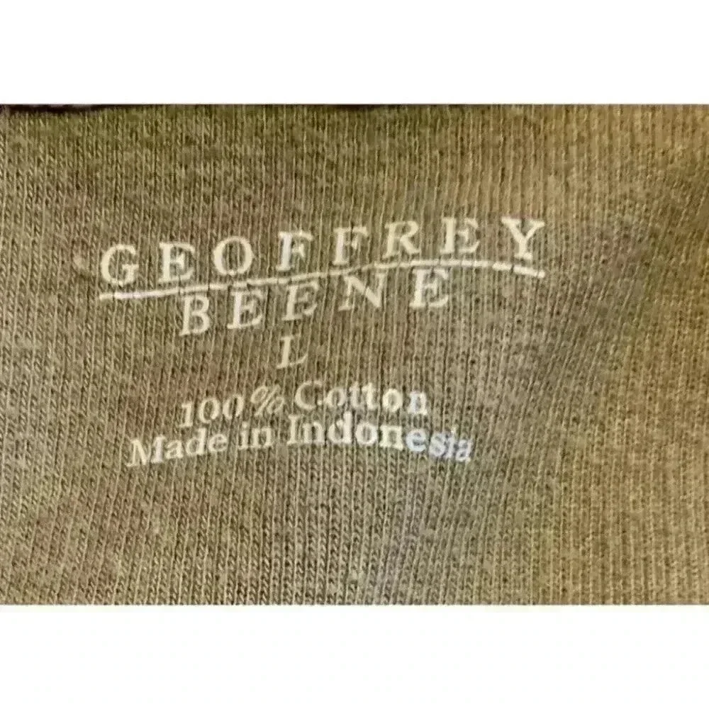 Geoffrey Beene Mens Crew Neck Brown Knit Sweater Size Large